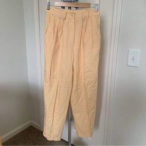 POTOMAC COLLECTION Vintage Light Yellow High Waist Pants